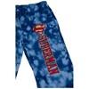 Mens Superman Logo Tie-Dye Pajama Pants - 2 of 3