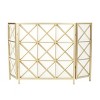 NicBex Lattice Fireplace Screen Fireplace Cover Large Double Panel with Hinged Doors for Living Room - 2 of 4