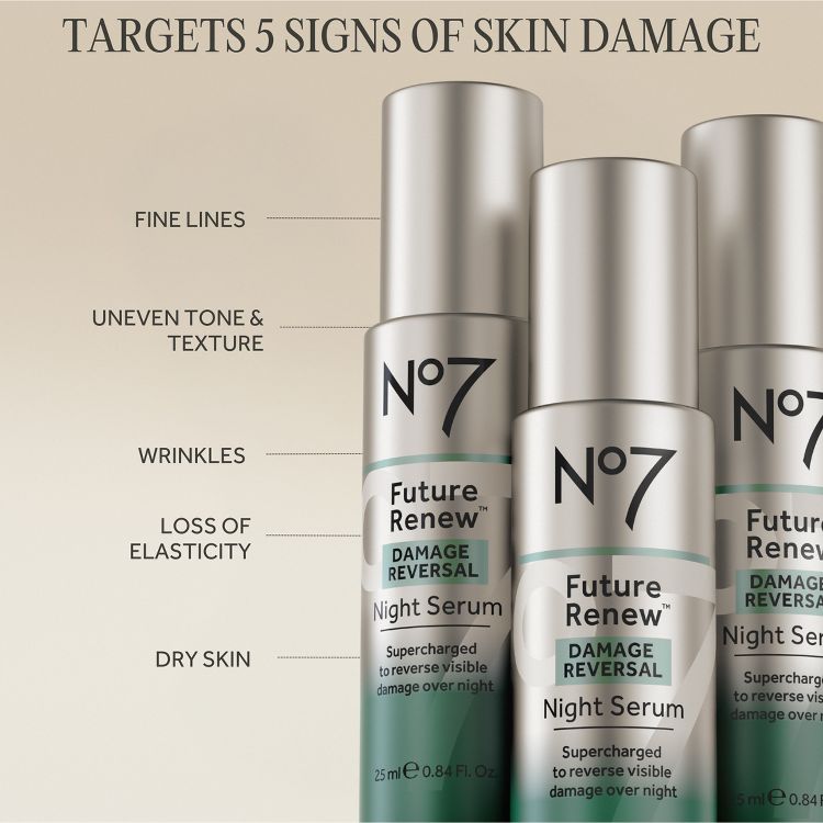 No7 Future Renew Damage Reversal Night Serum - 0.84 fl oz, 2 of 10