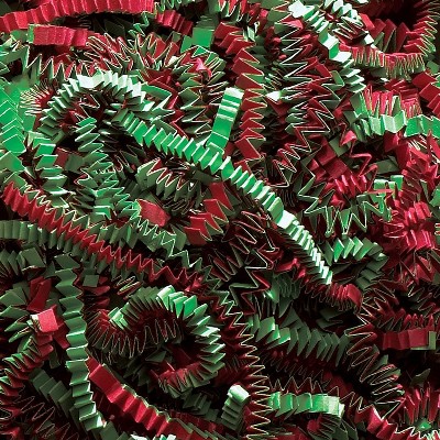 Box Partners Crinkle Paper 10 lb. Christmas Blend 1/Case CPB10CC