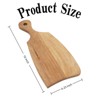 SEVOBAL Serving Platters Handmade Teak Wood Cheese and Bread Board with Asymmetrical Modern Design for Cakes, Appetizers, Brown, 6.25"*16"*0.7" - 3 of 4