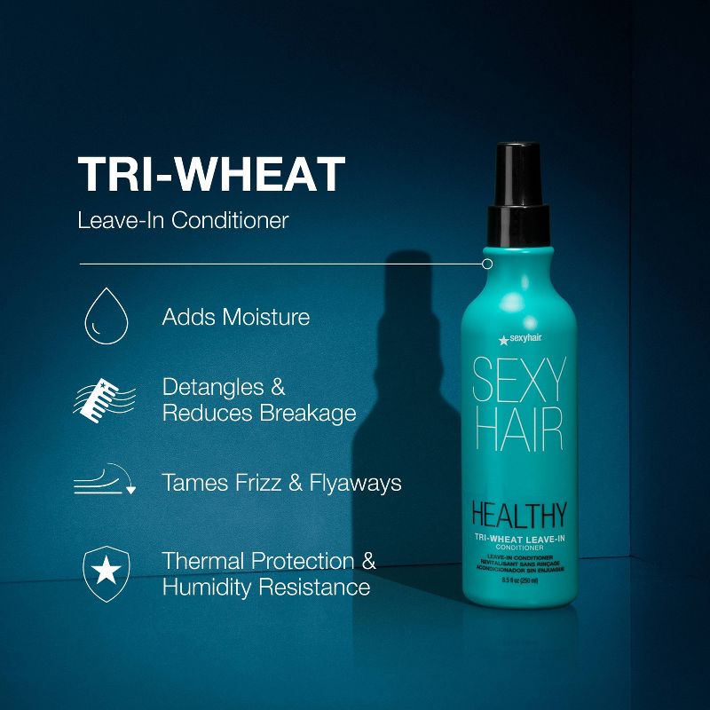 Sexy Hair Healthy Sexy  Soy Tri-Wheat Leave-In Condtioner - 8.5 fl oz, 3 of 7