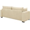 NicBex Modern Minimalist Corduroy Loveseat Sofa Couch with Two Pillows,2-Seat Lounge Sofa for Living Room,Apartment - 4 of 4
