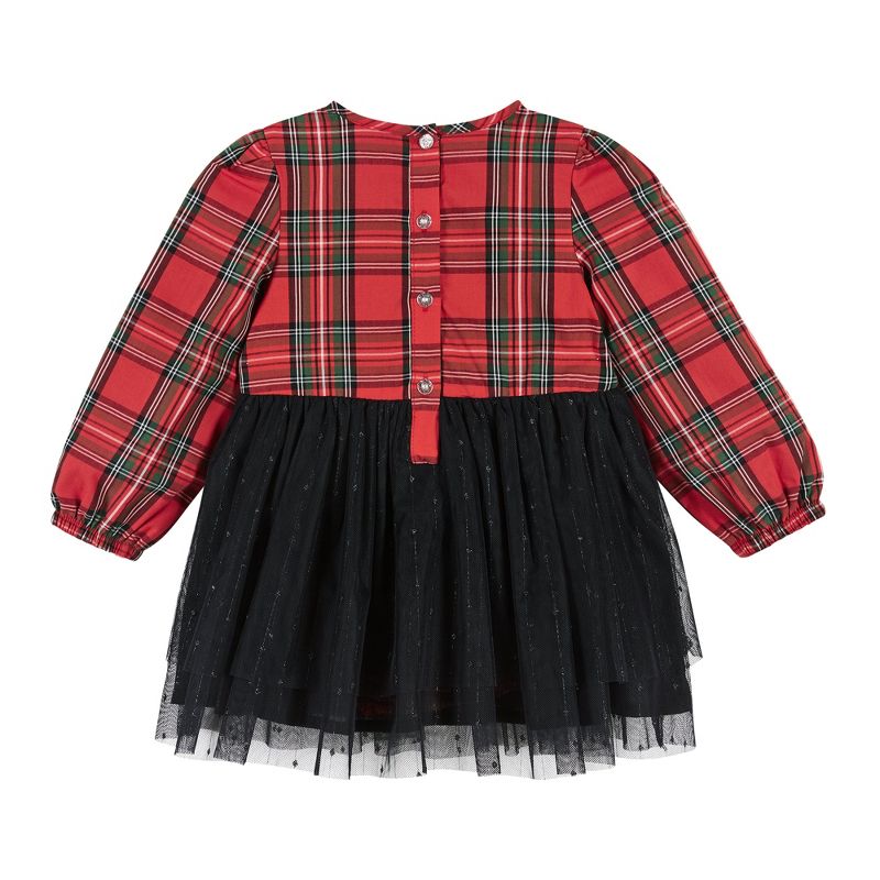 Andy & Evan  Infant Girls Plaid Party Skirtzie, 3 of 5