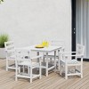 WestinTrends Ashore 5-Piece HDPE Outdoor Square Patio Dining Table Set with Armchairs - 2 of 4