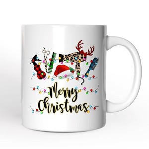 Hair Stylist Buffalo Plaid Christmas Mug, Hair Hustler Gift (Non-Custom Only)| OrnamentallyYou - 1 of 4