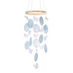Unique Bargains Handcrafted Coastal-inspired Durable Decorative Wind Chime 4.7" x 13.8" Blue 1 Pc - 1 of 4
