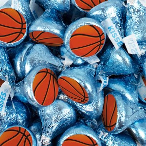 Hershey's Kisses Basketball Candy Party Favors Milk Chocolate (100 Pcs) - 1 of 1