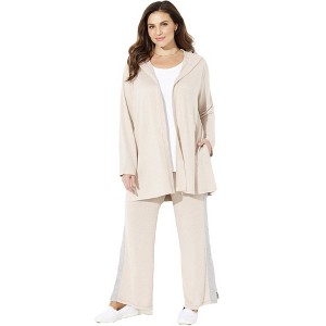 Catherines Women's Plus Size Impossibly Soft Swing Cardigan - 1 of 4
