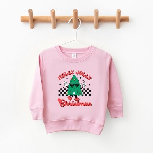 The Juniper Shop Holly Jolly Christmas Tree Youth Ultra-Soft Graphic Sweatshirt - 1 of 3