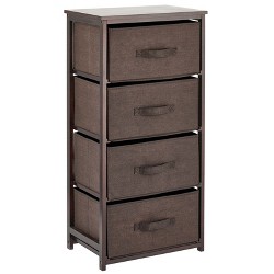 Mdesign Tall Dresser Storage Chest, 5 Fabric Drawers : Target