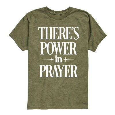 Boys' - Instant Message - Theres Power In Prayer Short Sleeve Graphic T-Shirt