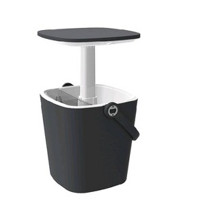 Gulches Black Portable Ice Bucket Cooler with Handle Durable Weather-Resistant Construction for Outdoor Camping, Picnics,  party - 1 of 1