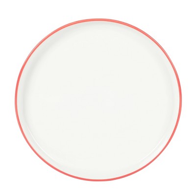 Red and White Porcelain Dinnerware Set - Service for 4