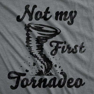 Мужские футболки Crazy Dog T-Shirts, Inc. Mens Funny T Shirts Not My First Tornadeo Sarcastic Tornado Graphic Novelty Tee for Men - Crazy Dog Men's T Shirt With Sarcastic Sayings Dark Grey S — фото 2