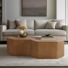 Fluted Hexagon Coffee Table - 2 of 4