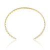 14K Gold-Plated Leaf Cuff Bracelet, showcasing a delicate and nature-inspired design that adds a touch of elegance to any outfit. - 4 of 4