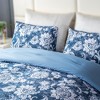 Captiva Designs 100% Cotton Printed Comforter Set, Floral Pattern Bedding with Microfiber Fill, Lightweight and Breathable - 2 of 4