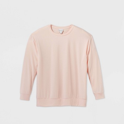 peach crewneck sweatshirt