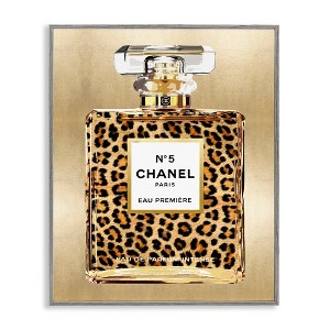 Stupell Industries Leopard Pattern Perfume Black Framed Giclee Art - 1 of 4