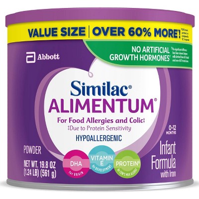 Similac Alimentum Non GMO Hypoallergenic Powder Infant Formula - 19.8oz