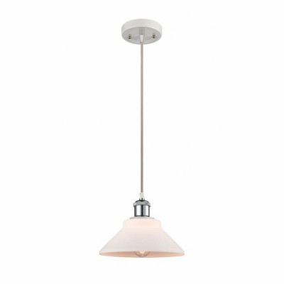 Orwell - 1 Light Cord Hung Mini Pendant In Industrial Style-6.5 Inches Tall and 8.38 Inches Wide