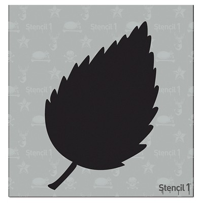 Stencil1 Leaf Silhouette - Stencil 5.75" x 6"