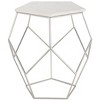 Abella Pentagon Accent Table - Silver - Safavieh. - 3 of 4