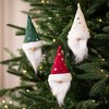 Northlight Santa Hat Gnome with Stars Clip-On Christmas Ornaments - 6" - Set of 3 - 2 of 4