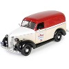 1939 Chevrolet Panel Truck "Chevron Gasolines" Red and Beige with White "Running on Empty" 1/24 Die Cast Model Car by Greenlight - 2 of 3