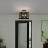 Baron 3-Light Marcado Black Semi-Flush Mount Light - 3 of 4