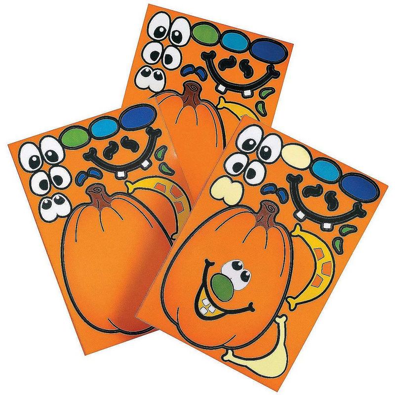 Fun Express Make-A-Pumpkin Clings- Stationery - 12 Pieces, 1 of 4