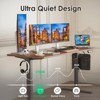 Lirago Brown Electric Standing Desk 55x24 Splice Board Carbon Steel Frame 170LB Capacity Height Adjustable - 4 of 4
