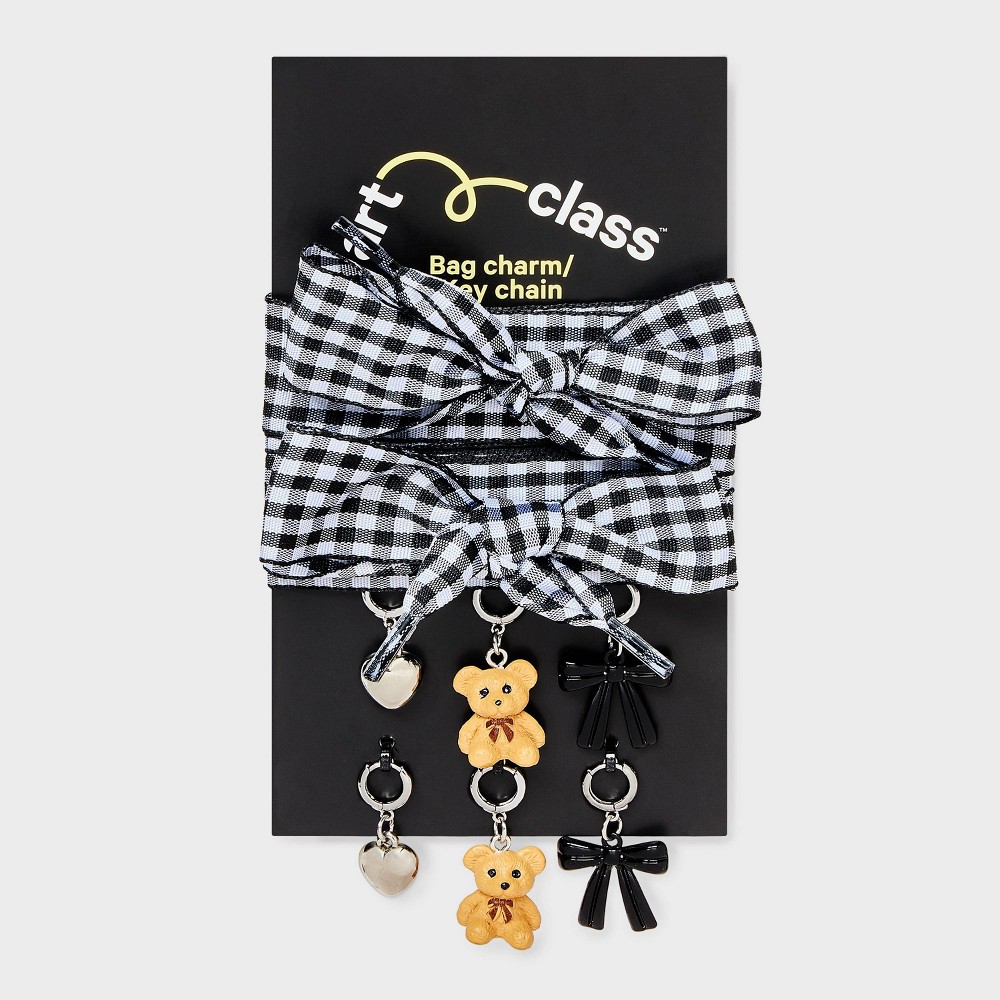 Girls' 8pc Gingham Lace Shoe Charm Set - art class™