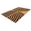 Entryways 30"x18" Concentric All-Natural Coconut Fibers Door Mat Black and Natural: PVC-Backed, Geometric, Indoor/Outdoor - 2 of 3