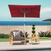 Vynxaria Rectangle Patio Umbrella - Navy Blue, Durable, UV-Resistant with Crank Lift - 4 of 4