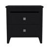 NicBex Nightstand with 2 Drawers,Different Sizes Bedside Table with Sturdy Wooden Frame,Modern Side Table for Bedroom,Living Room - 2 of 4