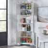Buylateral Brighton Kitchen Farmhouse Corner Pantry Cabinet White: Farmhouse Style, MDF & Laminate, Fixed Shelves - 3 of 4