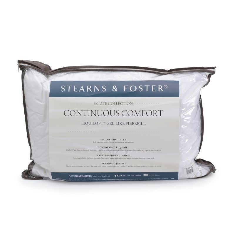 Stearns & Foster LiquiLoft Continuous Comfort Quilted Pillow, 4 of 5