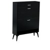 Okak Shoe Cabinet, Storage Cabinet with 3 Metal Handle Drawers and 1 Open Shelf, Cabinet for Entryway - 3 of 4