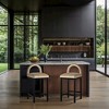 Meridian Furniture,Conrad Beige Velvet Counter Stool - 2 of 4