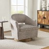 Eva Transition Upholstered Swivel Chair With Flared Arms | ARTFUL LIVING DESIGN - 2 of 4