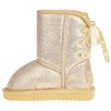 bebe Toddler Girl's Sparkle Lace-Up Winter Boots - Cozy, Stylish, and Durable - 3 of 4