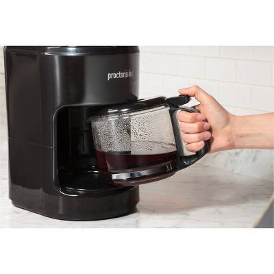 Proctor Silex 10-Cup Black Drip Coffee Maker with Glass Carafe