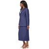 Jessica London Women's Plus Size 2-Piece Stretch Crepe Single-Breasted Skirt Suit - 4 of 4