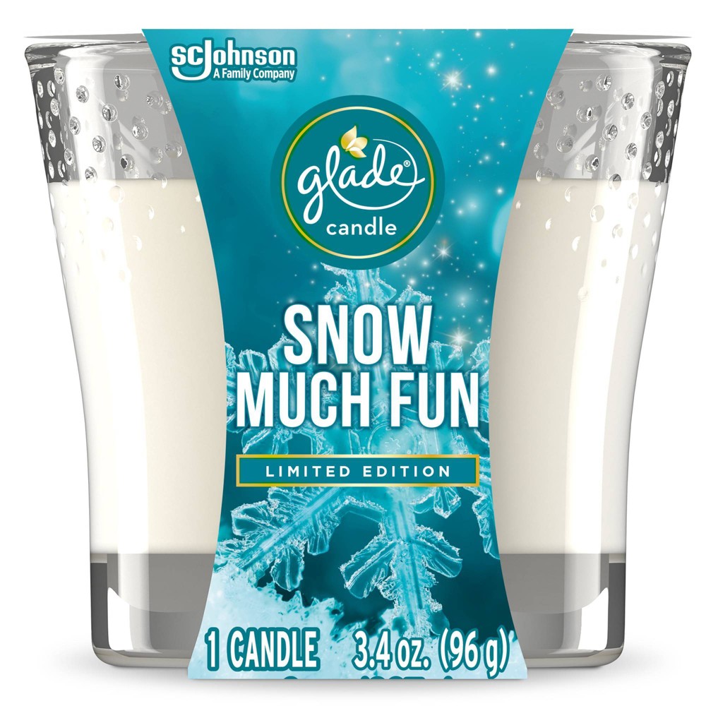 Glade Snow Much Fun Candle - 3.4oz