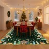 TackView Christmas Area Rug Washable Winter Holiday Rugs for Living Room Xmas Bedroom Carpet with Non Slip Backing - 3 of 4