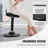 VEVOR Active Chair with Handle, Height-Adjustable (24.6-34.4") Wobble Chair Made of Elastic Fabric & 45 mm Foam, 8° Tilt Angle, Age 12-18, Black - 4 of 4