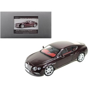2016 Bentley Continental GT LHD Burgundy 1/18 Diecast Model Car by Paragon - 1 of 3