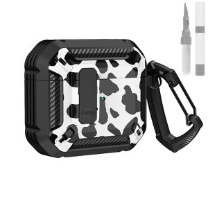 HTUTWOO Apple AirPods 3 Case Cover Solid Armor Series Cool Shockproof Protective Case with Keychain - 1 of 4